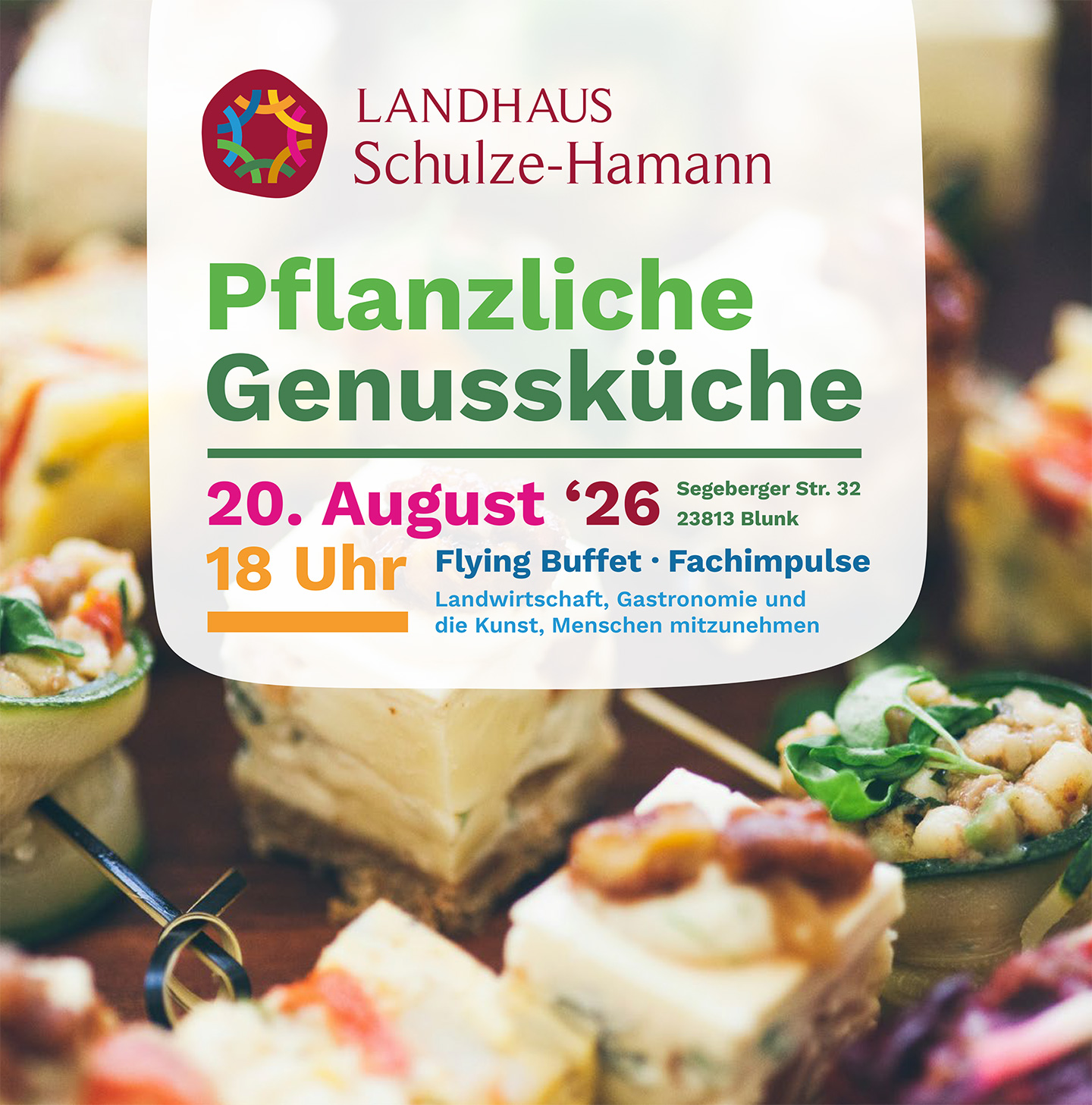 Pflanzliche Genussküche - Flying Buffet - Fachimpulse